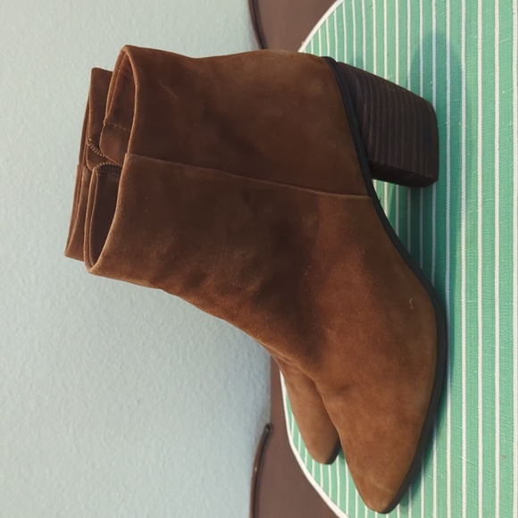Brown Suede Ankle Bookies - Picture 3 of 8